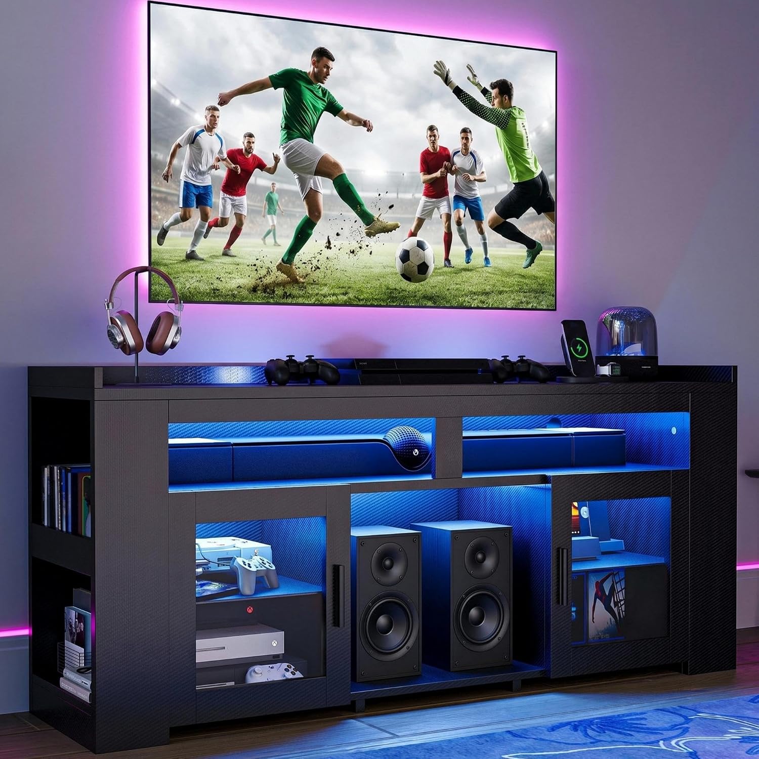 Gaming Console Tv Stand - Suporte para TV com Estação de