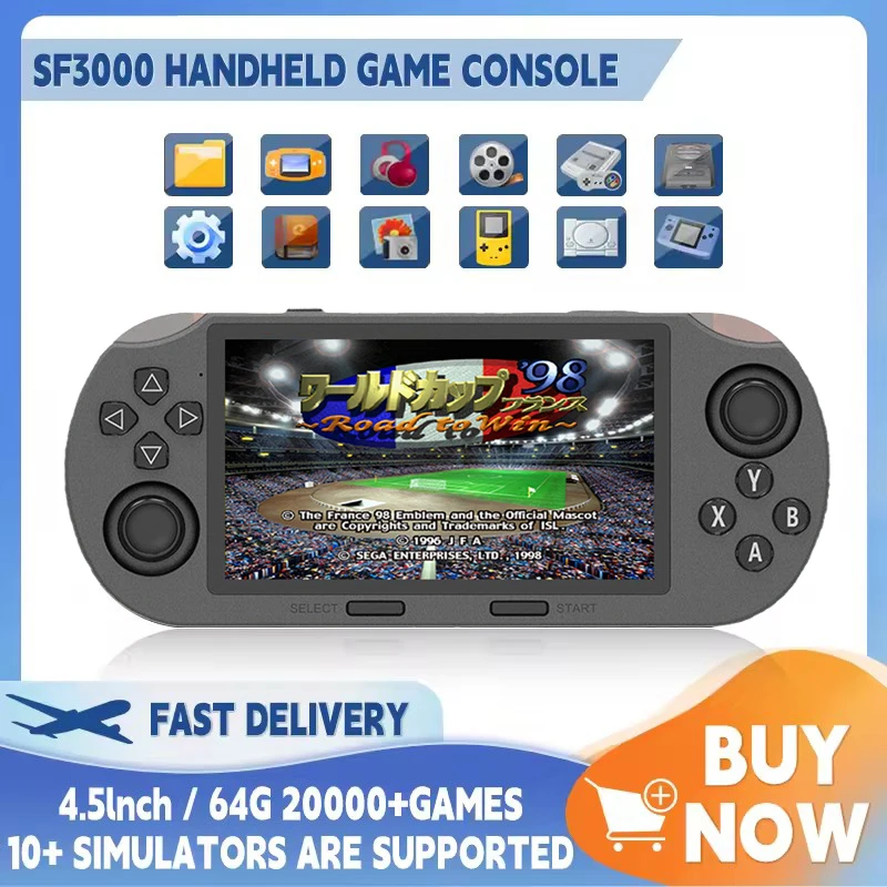 Gaming Console Games - Sf3000 portátil jogador de jogo portátil
