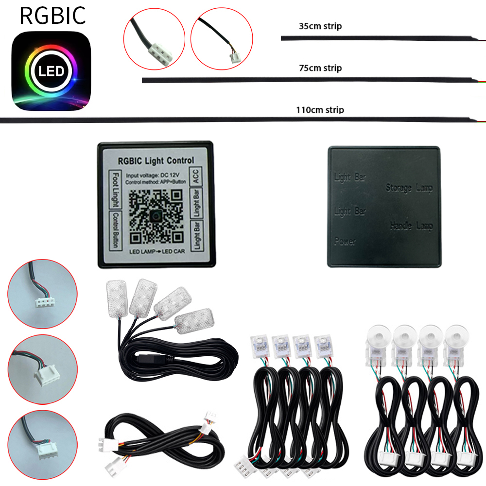 Led Gaming Light Strip - Acessórios de luz ambiente sinfonia rgbic,