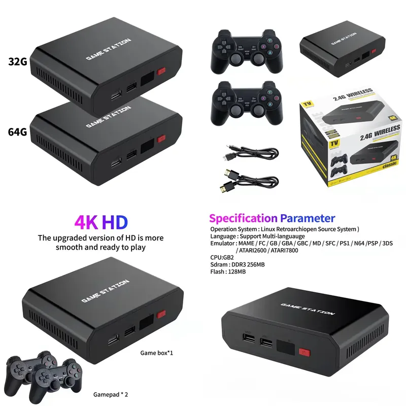 Gaming Console Games - Console de Videogame M8plus HD com