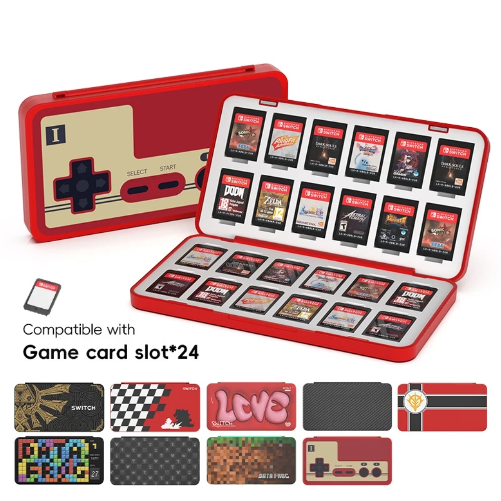 Nintendo Console Switch Oled - Estojo de cartão de jogo 24