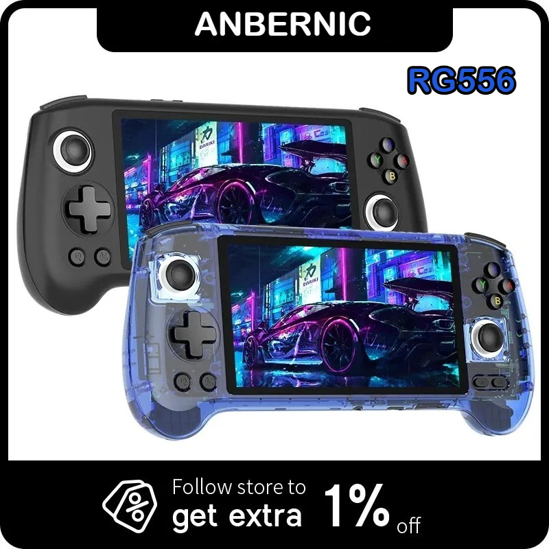 Gaming Console Handheld Android - Console de Jogos Portátil ANBERNIC RG556