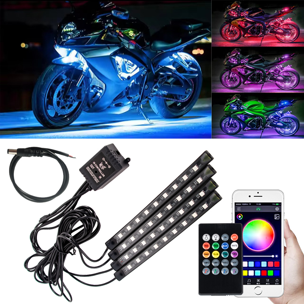Led Gaming Light Strip - Led motocicleta carro atmosfera pé luz