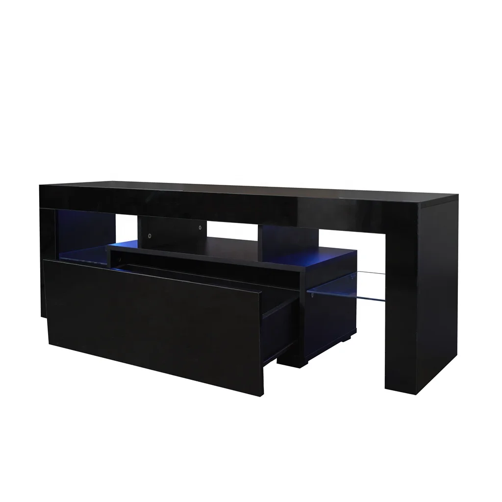 Gaming Console Tv Stand - # Suporte de TV preto com