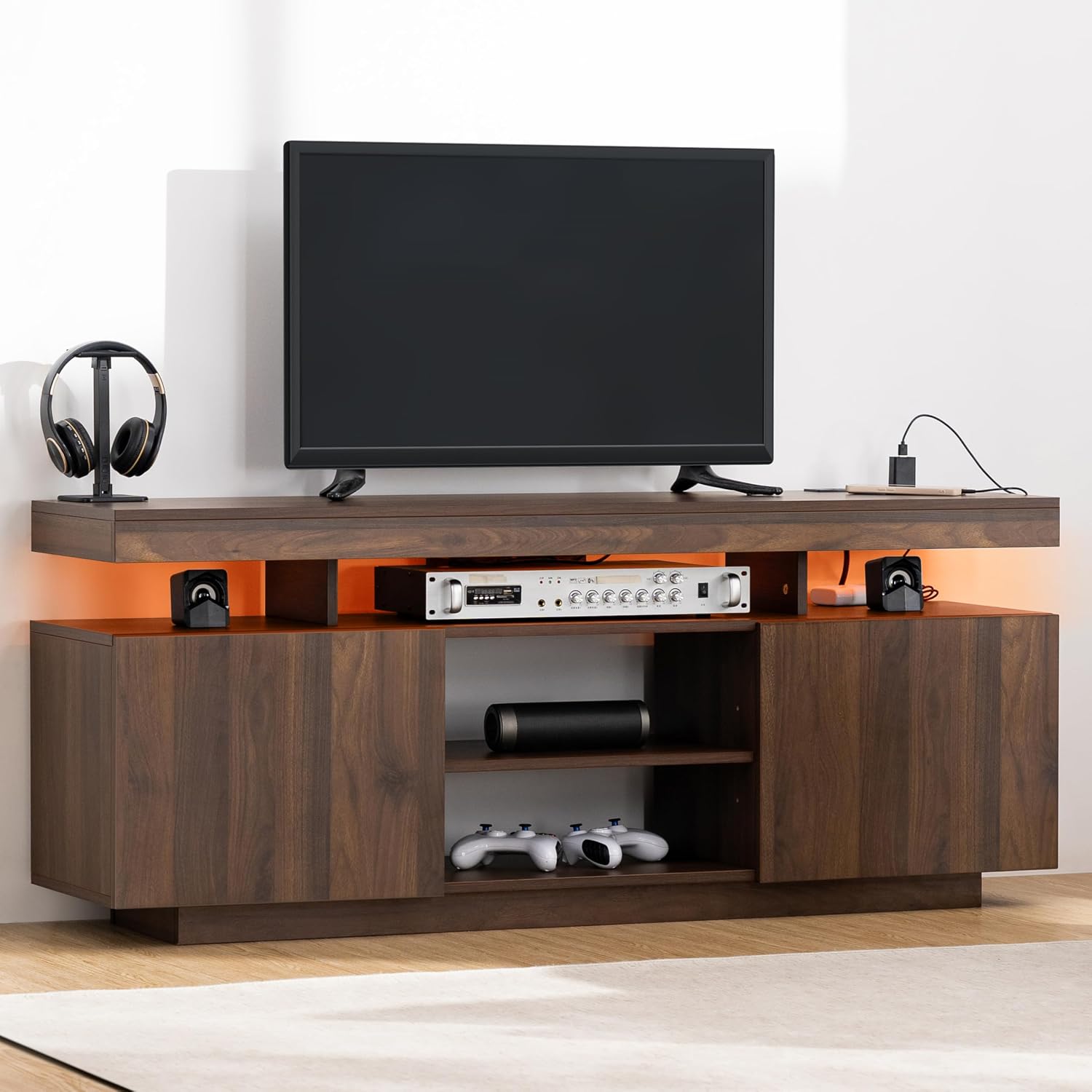 Gaming Console Tv Stand - Suporte para TV LED com Tomadas