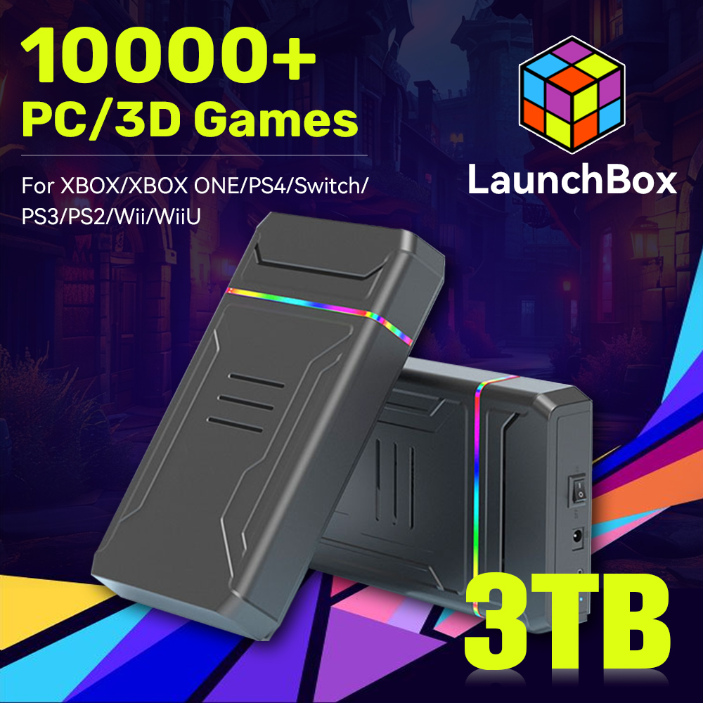 Gaming Console Video Game - JMachen Launchbox 3TB Gaming HDD Console