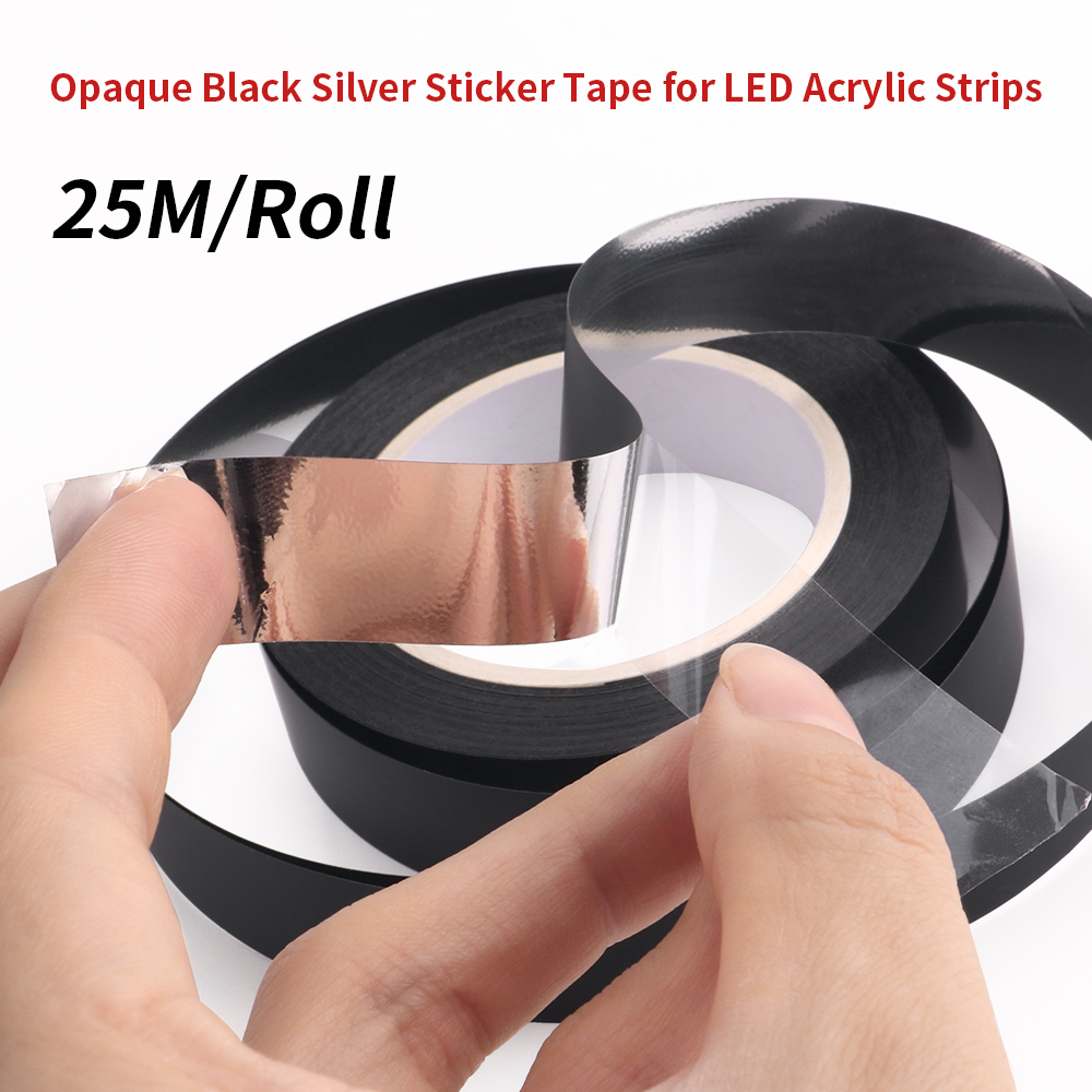 Led Gaming Light Strip - 25m/rolo fita preta fosca adesivo opaco