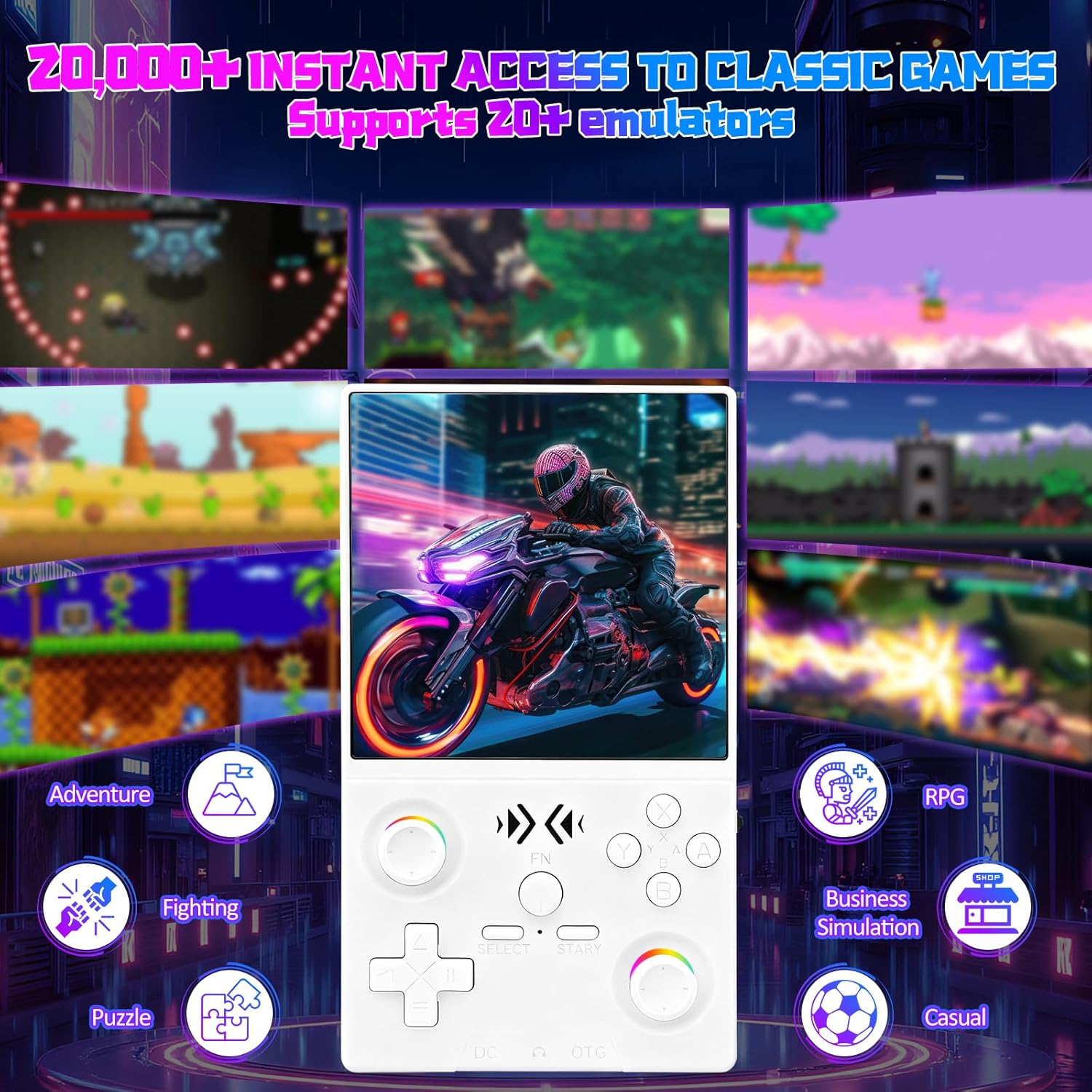 Console de Jogo Retro Portátil - Gaming Console Handheld Android avaliação e preço