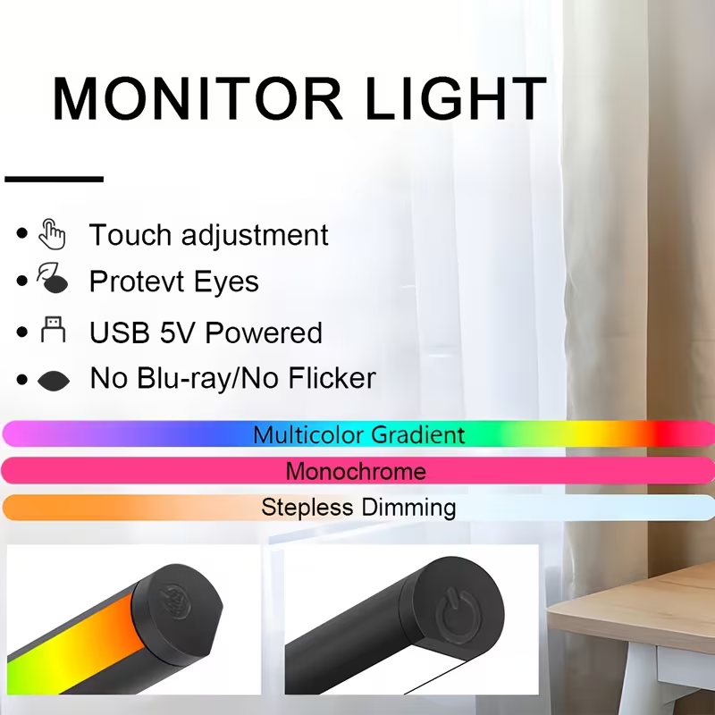 Barra de Luz LED para Monitor, - Led Gaming Light Strip avaliação e preço