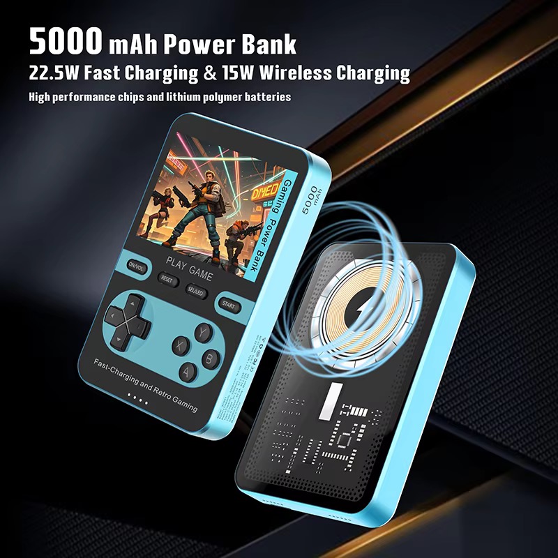 Novo 5000mah carregador magnét - Gaming Console Power Bank avaliação e preço