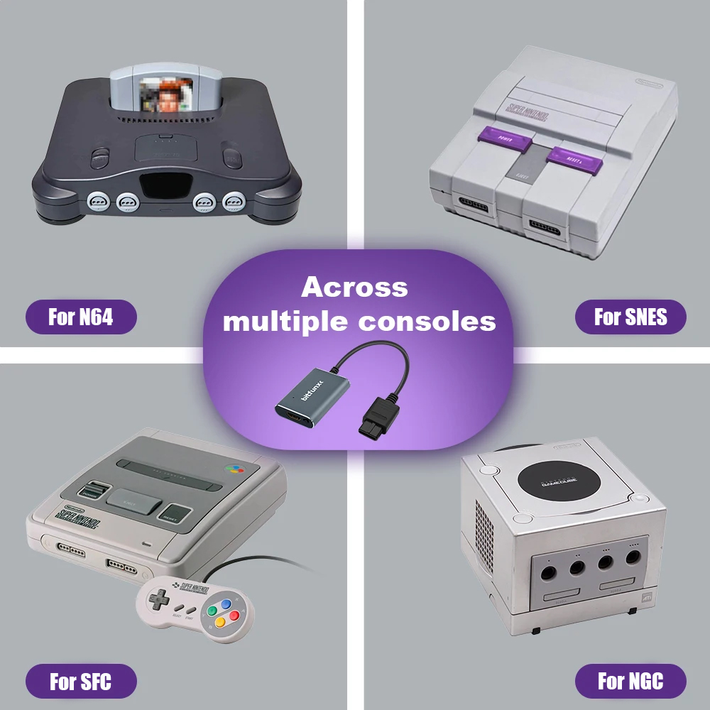 Adaptador Bitfunx 720P Svideo  - Gaming Console All In One avaliação e preço