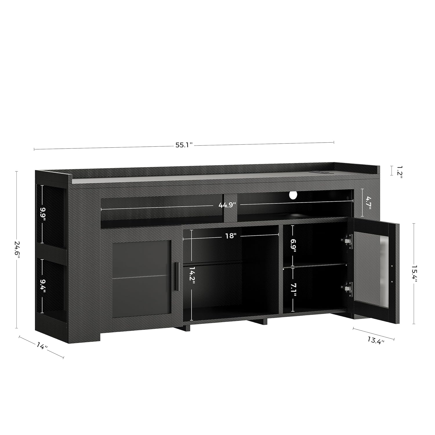 Suporte para TV com Estação de - Gaming Console Tv Stand avaliação e preço