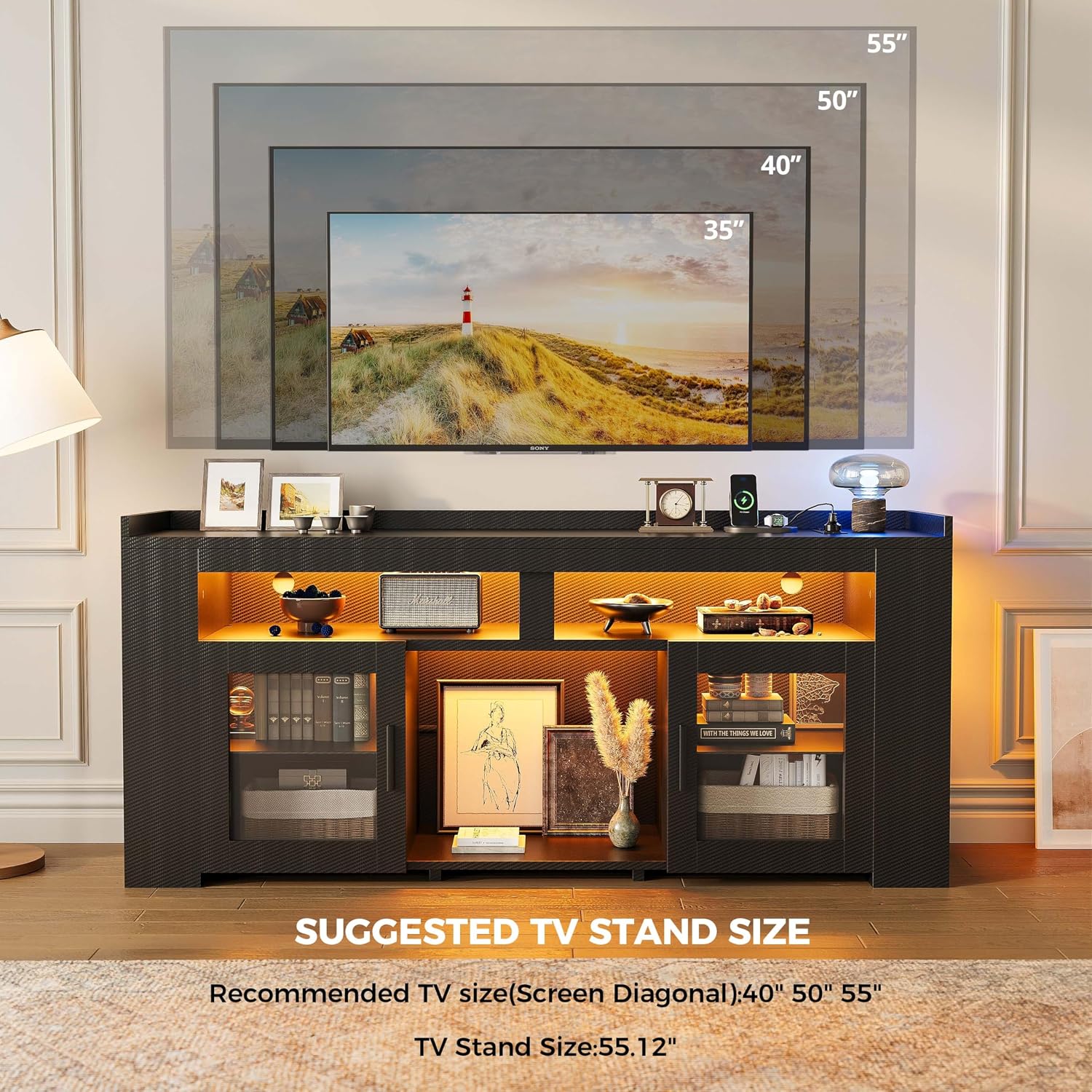 Suporte para TV com Estação de - Gaming Console Tv Stand avaliação e preço