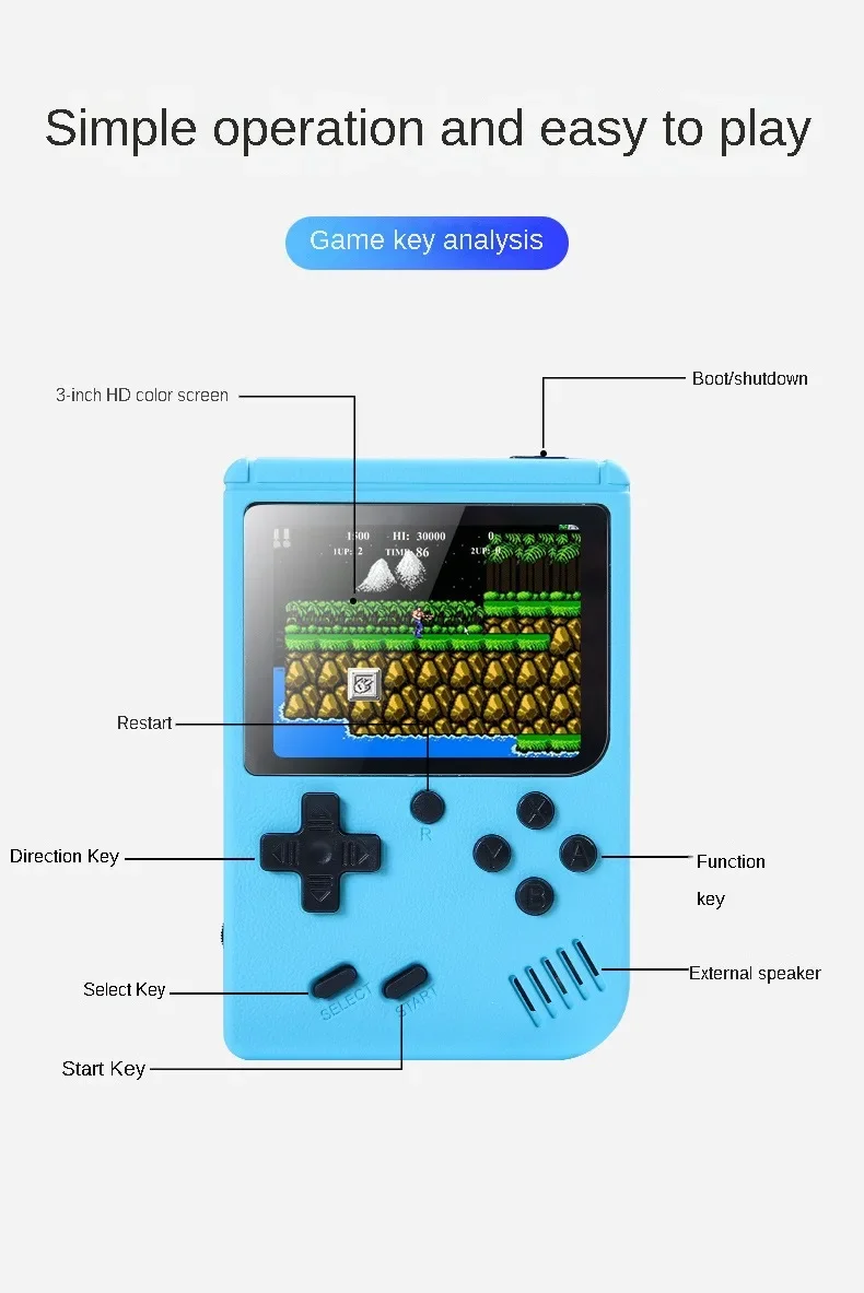 Console Retro de Arcade com 50 - Gaming Console Handheld Android avaliação e preço