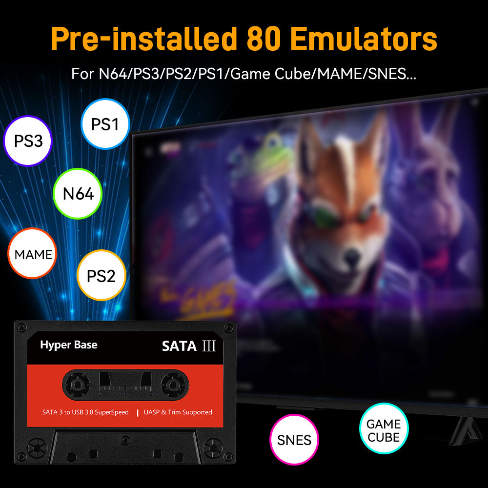 Batocera 500g/2t emulador jogo - Gaming Console Video Game avaliação e preço