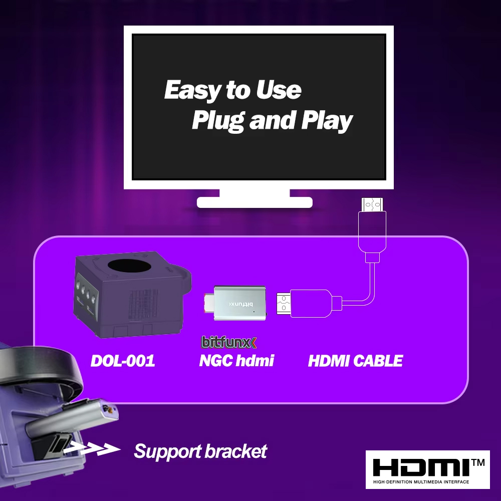 Vídeo HDMI Bitfunx GC ™   Adap - Gaming Console All In One avaliação e preço