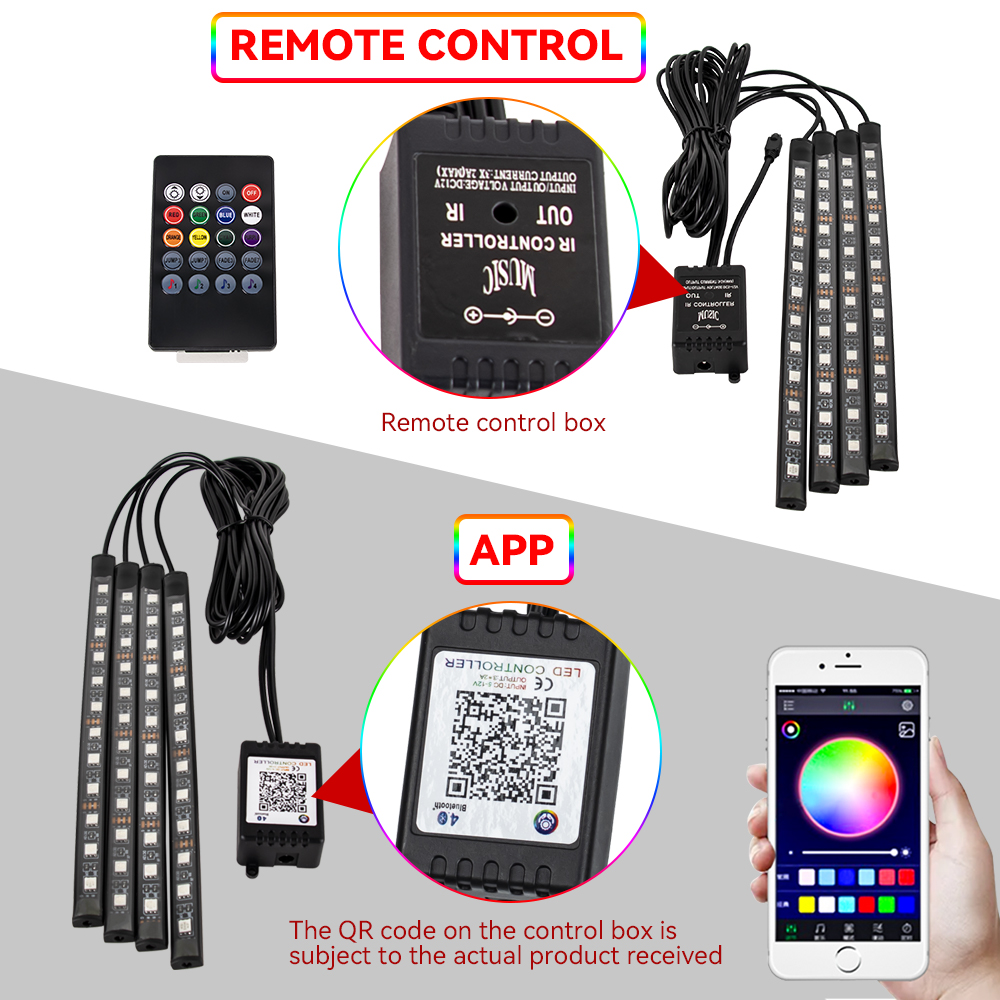 12v motores de carro decoração - Led Gaming Light Strip avaliação e preço