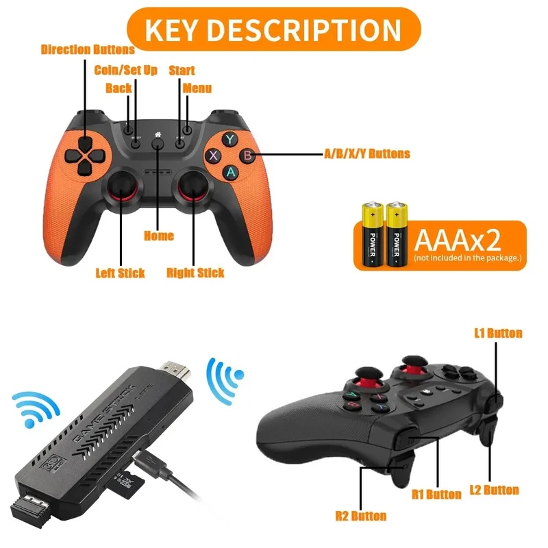 Controle Remoto de Jogo Retro  - Gaming Console Stick avaliação e preço