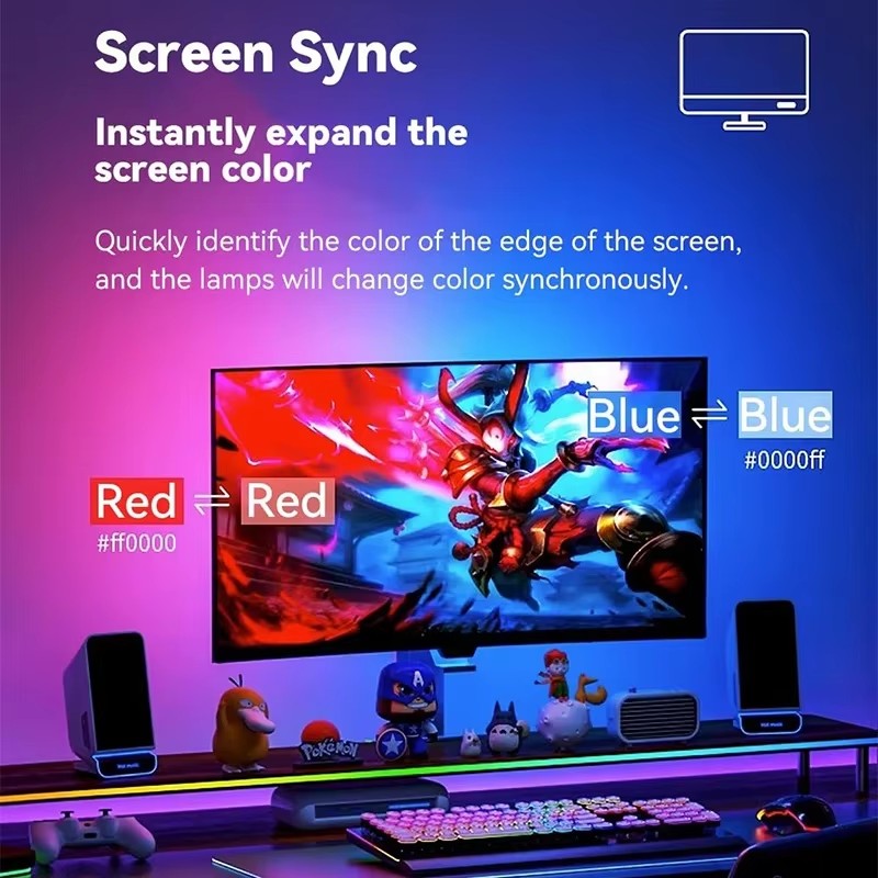 Fita de Luzes RGB para Jogos,  - Led Gaming Light Strip avaliação e preço