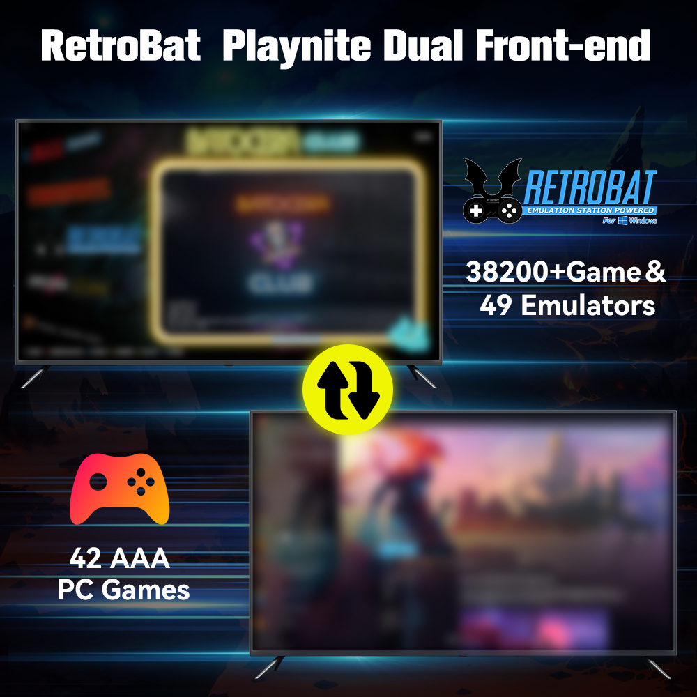 Retrobat & playnite sistema hd - Gaming Console Stick avaliação e preço