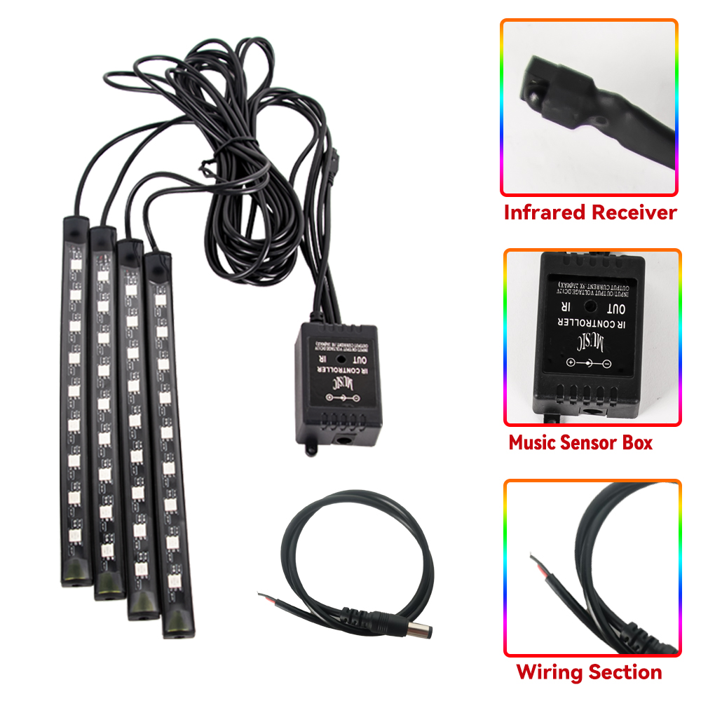 Led motocicleta carro atmosfer - Led Gaming Light Strip avaliação e preço