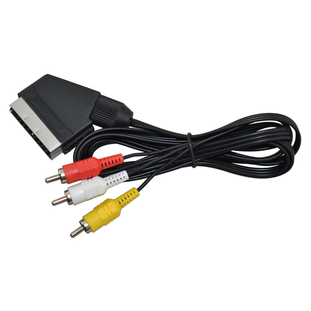 Cabo scart para 3 rca av tv ví - Gaming Console Video Game avaliação e preço