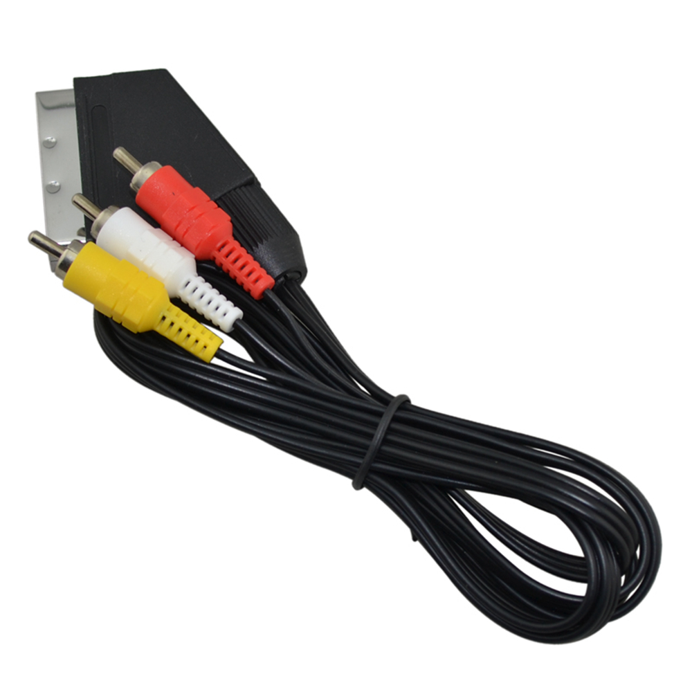 Cabo scart para 3 rca av tv ví - Gaming Console Video Game avaliação e preço