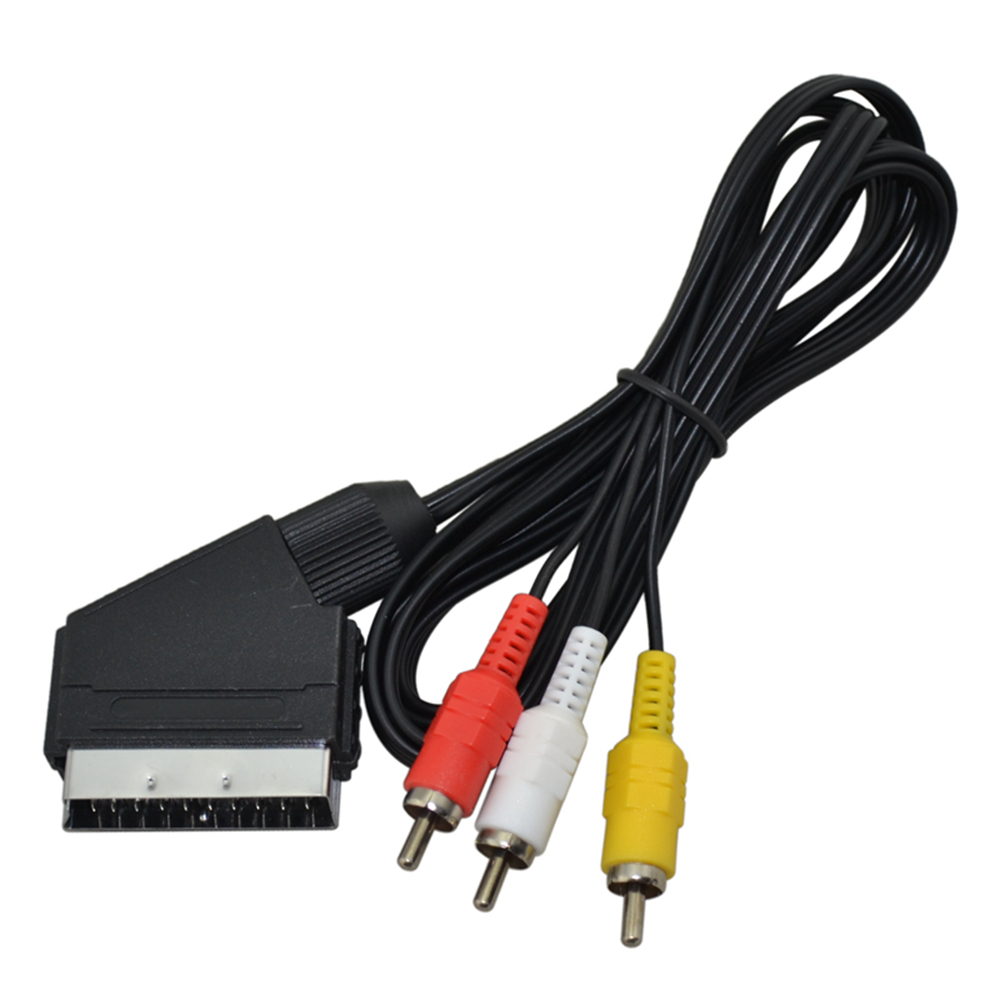 Cabo scart para 3 rca av tv ví - Gaming Console Video Game avaliação e preço