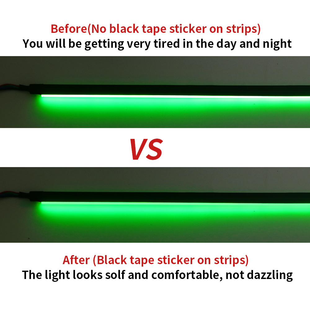 25m/rolo fita preta fosca ades - Led Gaming Light Strip avaliação e preço