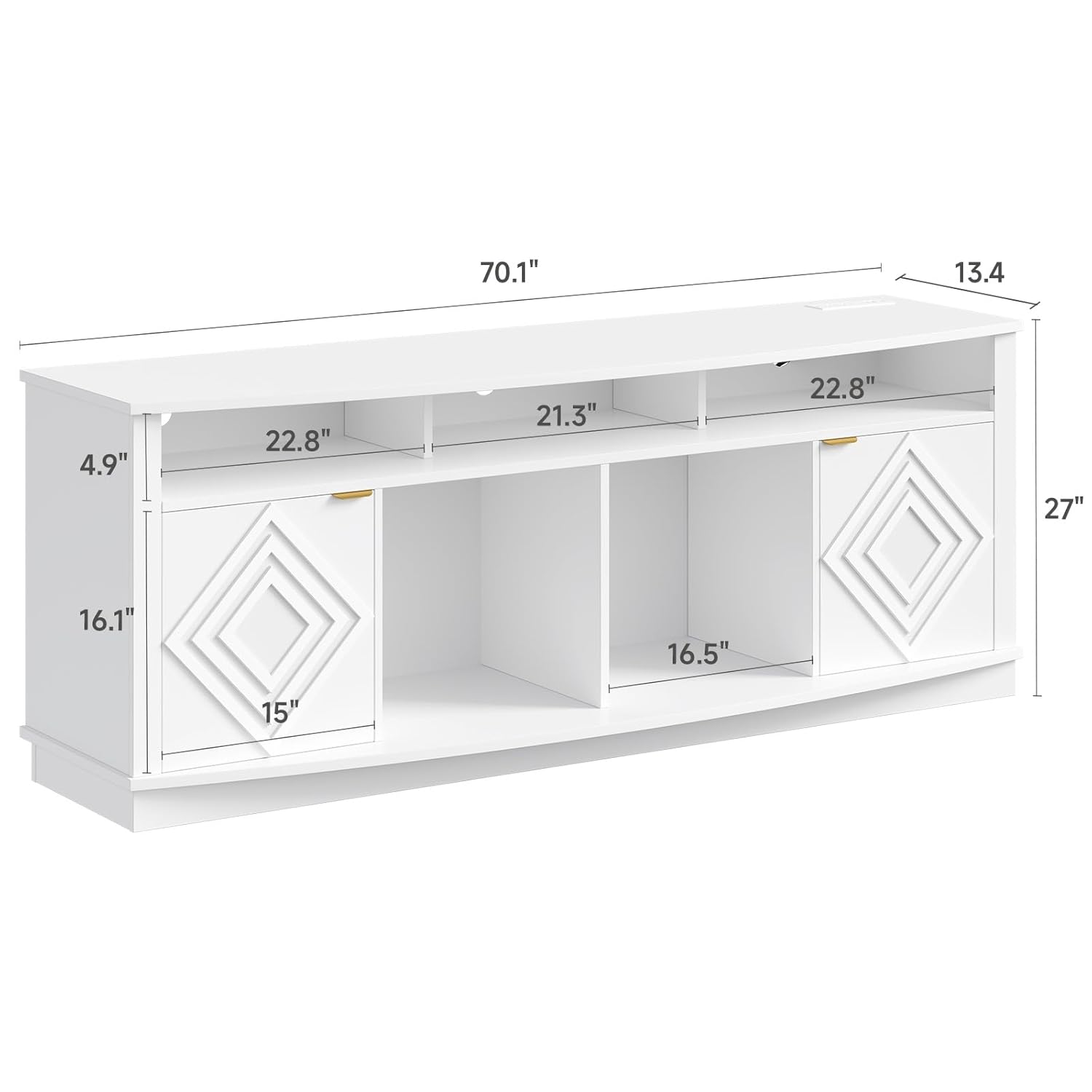 Suporte para TV LED de 80 Pole - Gaming Console Tv Stand avaliação e preço