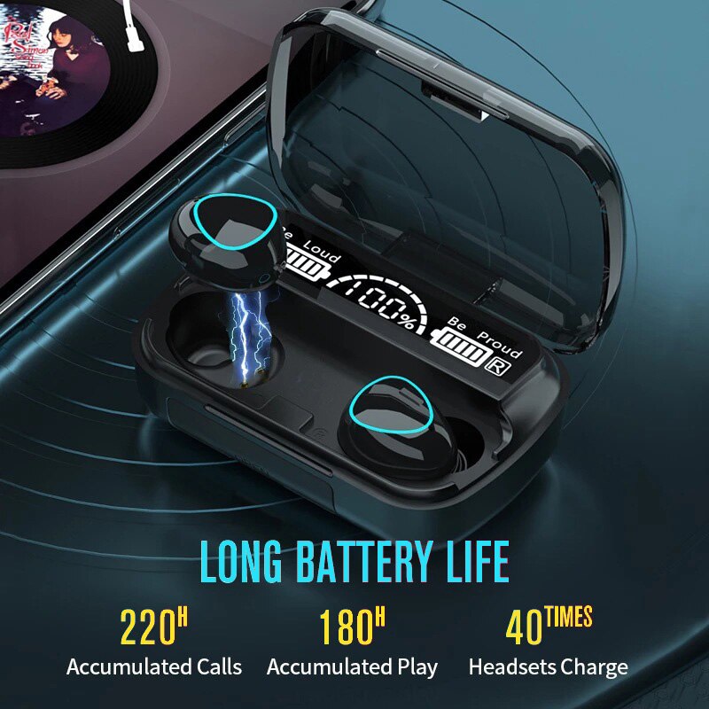 Tws auriculares bluetooth sem  - Gaming Console Power Bank avaliação e preço