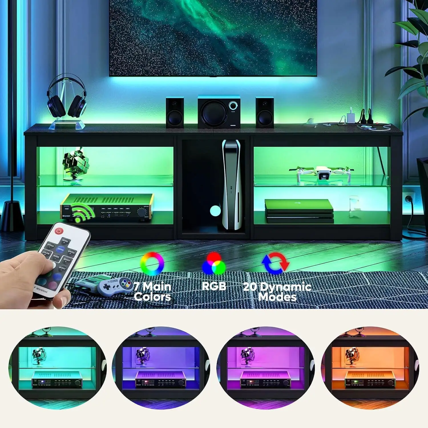 Centro de Entretenimento para  - Gaming Console Tv Stand avaliação e preço