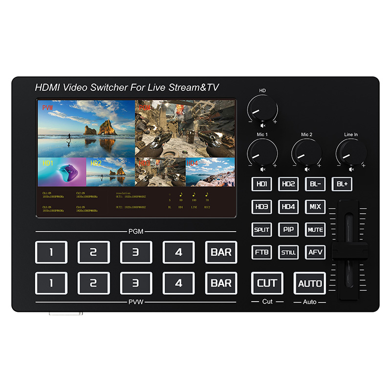 Misturador de Vídeo HDMI 1080P - Gaming Console All In One avaliação e preço