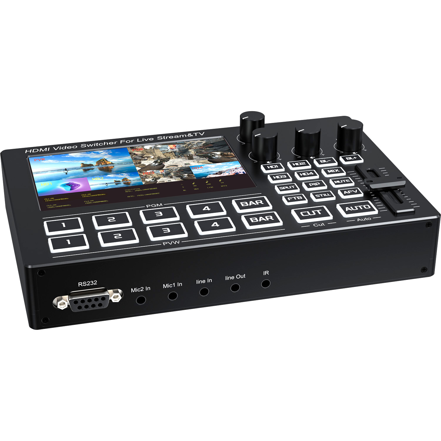 Misturador de Vídeo HDMI 1080P - Gaming Console All In One avaliação e preço