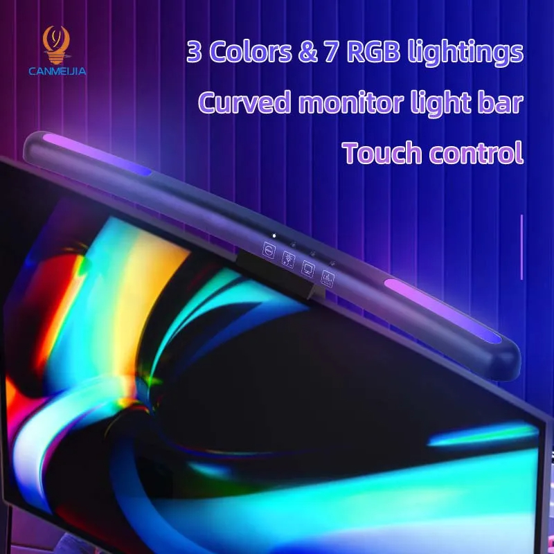 Curvo LED Monitor Light Bar, U - Led Gaming Light Strip avaliação e preço