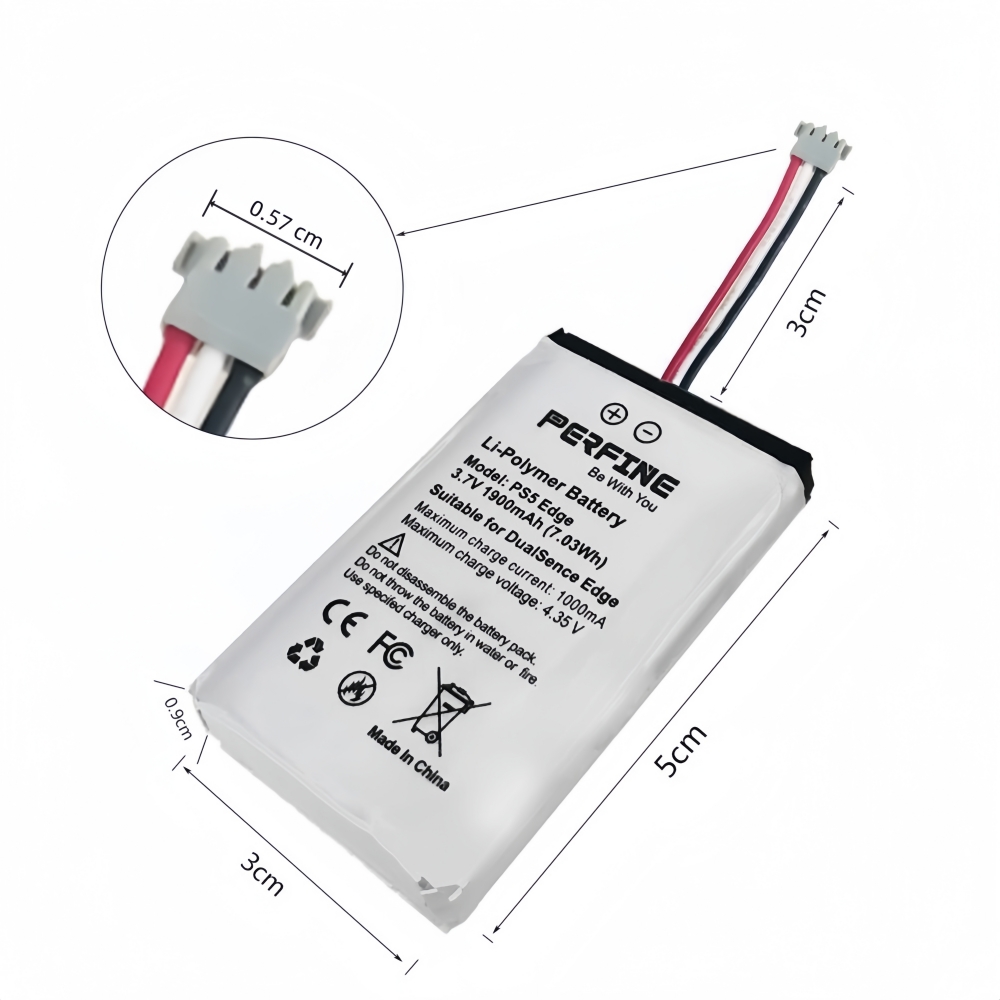 Perfine 1900mAh 2pcs Baterias  - Sony Controller Dualsense Edge avaliação e preço