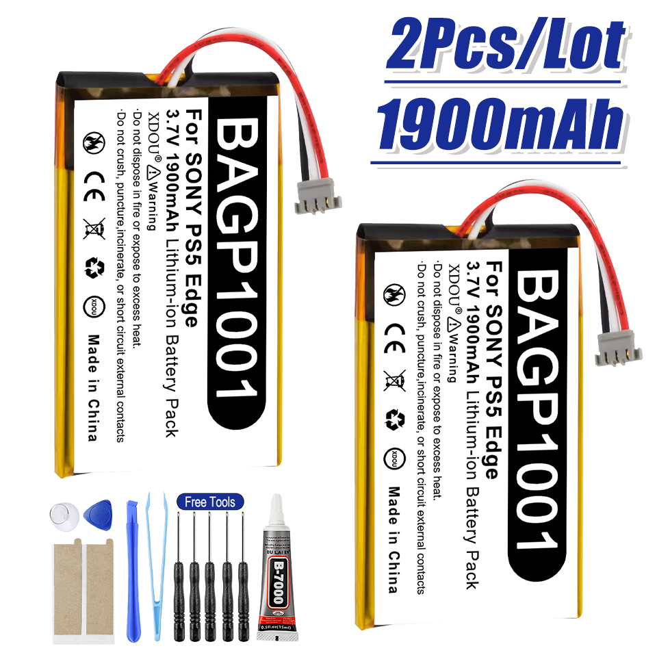 2 Peças Bateria 3.7V 1900mAh B - Sony Controller Dualsense Edge avaliação e preço